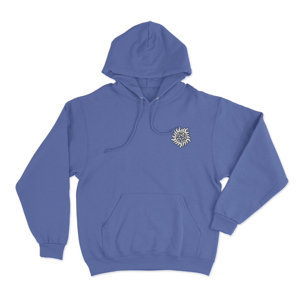 Supernatural Anti Possession Symbol Unisex Hoodie Blue Supernatural Anti Possession Symbol Unisex Hoodie Blue
