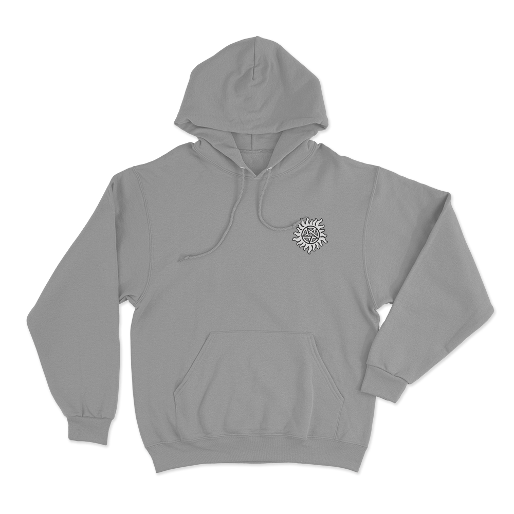 Supernatural Anti Possession Symbol Unisex Hoodie Grey Supernatural Anti Possession Symbol Unisex Hoodie Grey