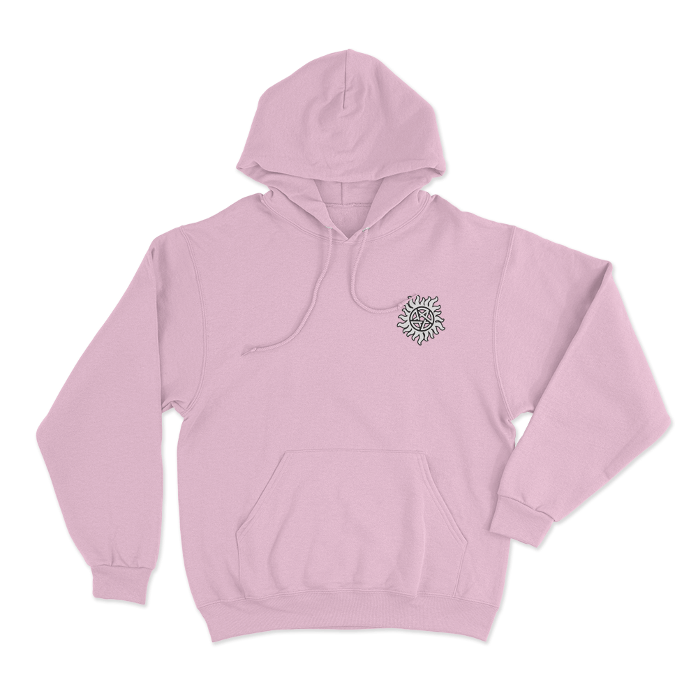 Supernatural Anti Possession Symbol Unisex Hoodie Pink Supernatural Anti Possession Symbol Unisex Hoodie Pink
