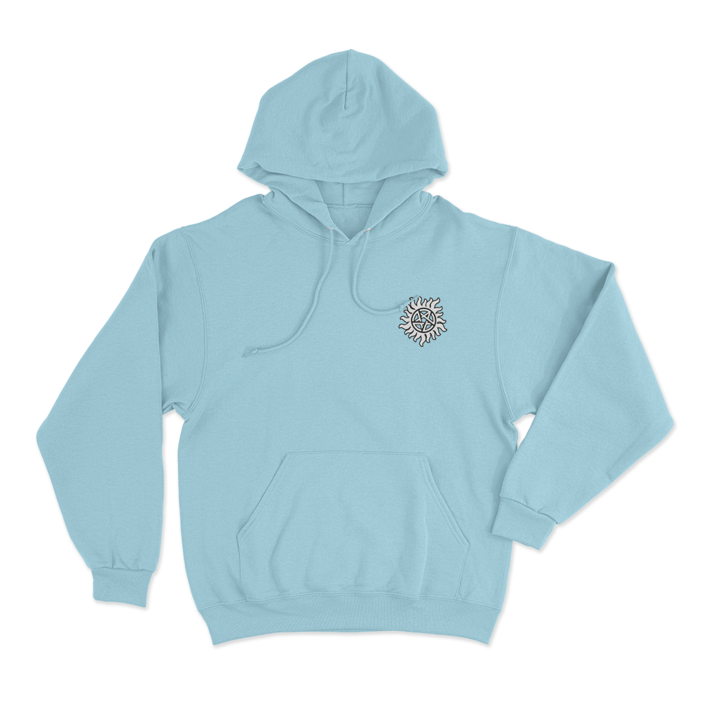 Supernatural Anti Possession Symbol Unisex Hoodie Sky Blue Supernatural Anti Possession Symbol Unisex Hoodie Sky Blue