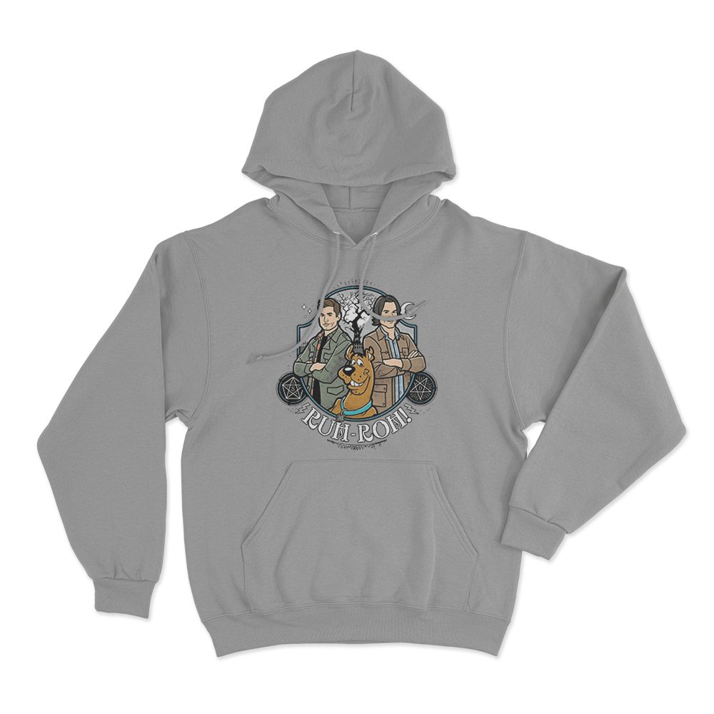 Supernatural Ruh-Roh Unisex Hoodie Grey Supernatural Ruh Roh Unisex Hoodie Grey