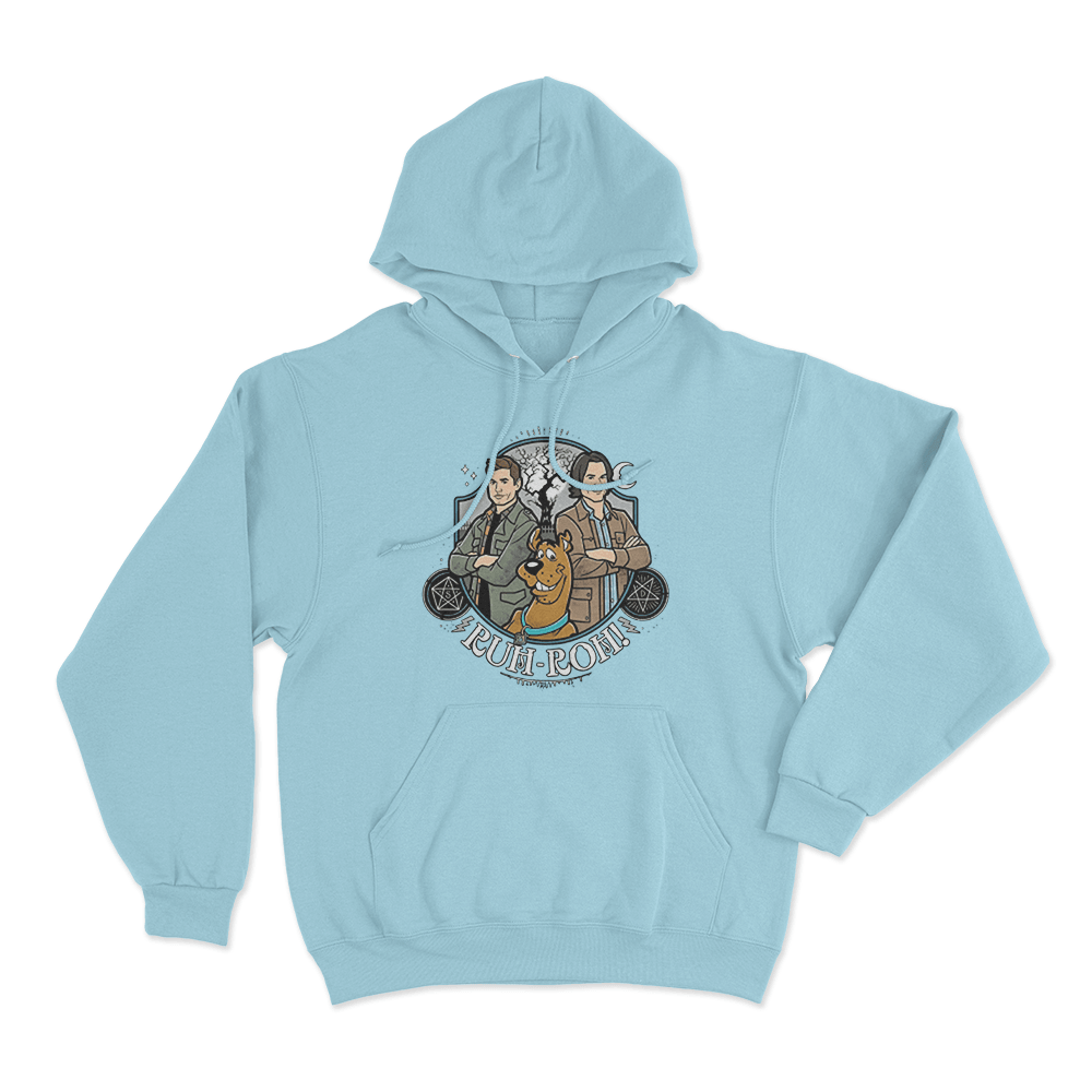 Supernatural Ruh-Roh Unisex Hoodie Sky Blue Supernatural Ruh Roh Unisex Hoodie Sky Blue
