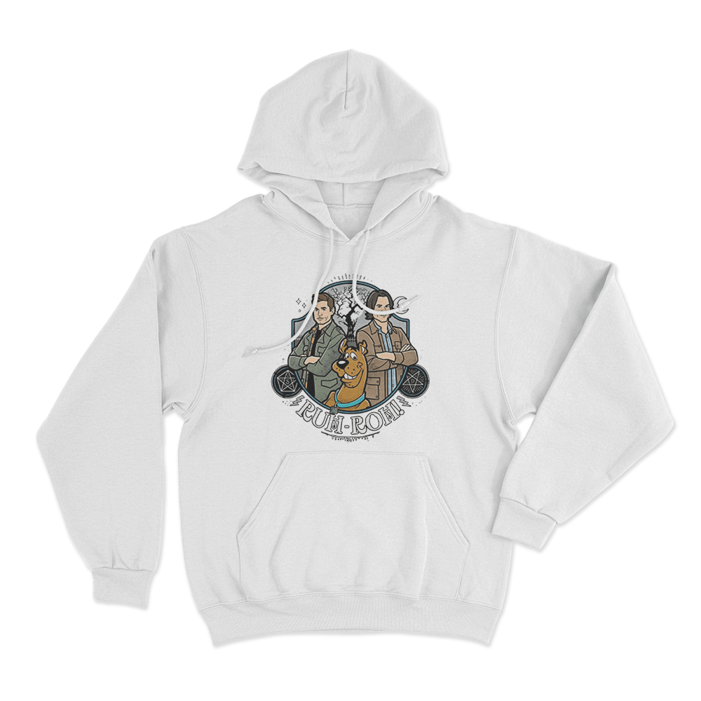 Supernatural Ruh-Roh Unisex Hoodie White Supernatural Ruh Roh Unisex Hoodie White