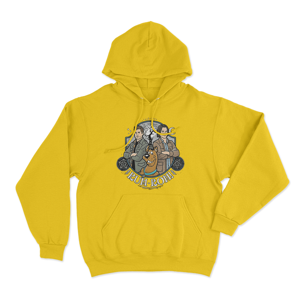 Supernatural Ruh-Roh Unisex Hoodie Yellow Supernatural Ruh Roh Unisex Hoodie Yellow