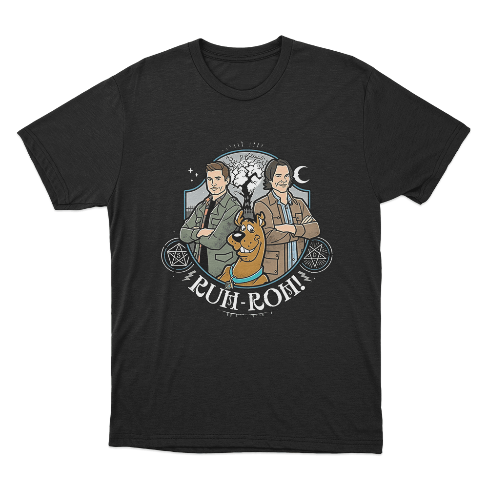 Supernatural Ruh-Roh Unisex T Shirt Black Supernatural Ruh Roh Unisex T Shirt Black