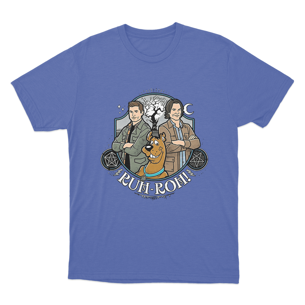 Supernatural Ruh-Roh Unisex T Shirt Blue Supernatural Ruh Roh Unisex T Shirt Blue