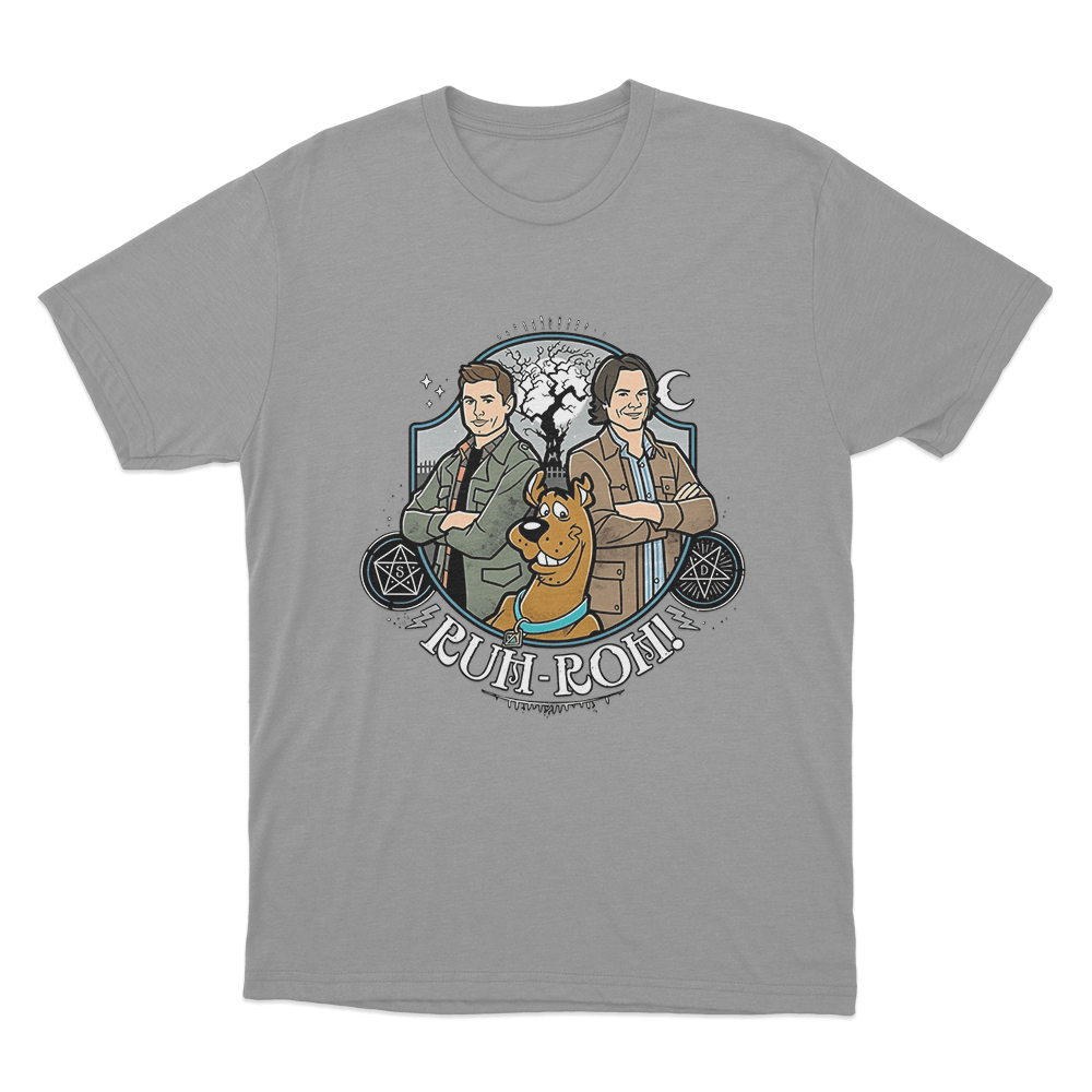 Supernatural Ruh-Roh Unisex T Shirt Grey Supernatural Ruh Roh Unisex T Shirt Grey