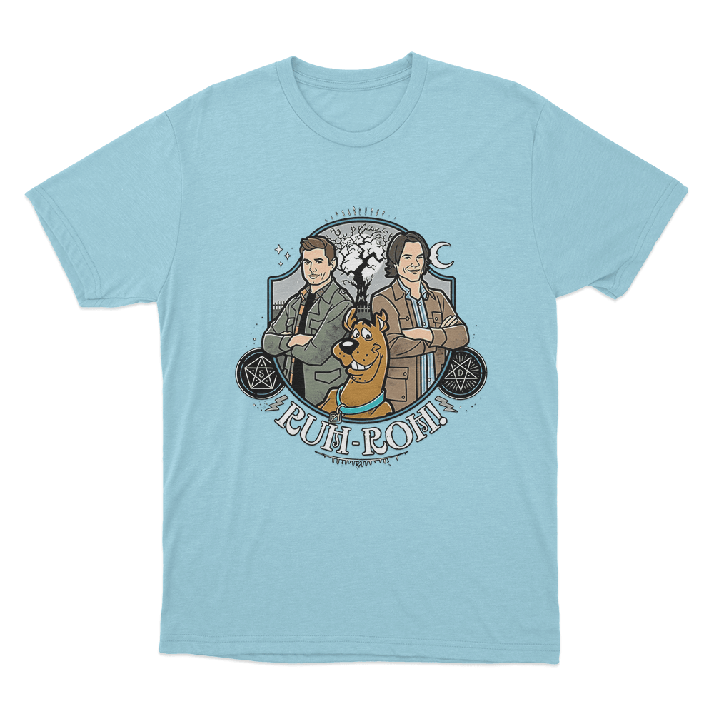 Supernatural Ruh-Roh Unisex T Shirt Sky Blue Supernatural Ruh Roh Unisex T Shirt Sky Blue